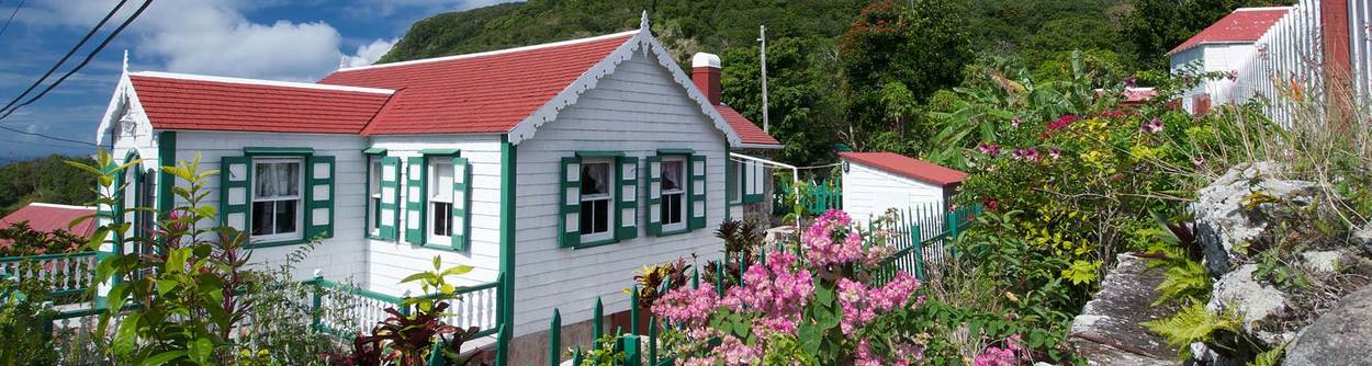 Saba tradionele cottage met prachtige tuin